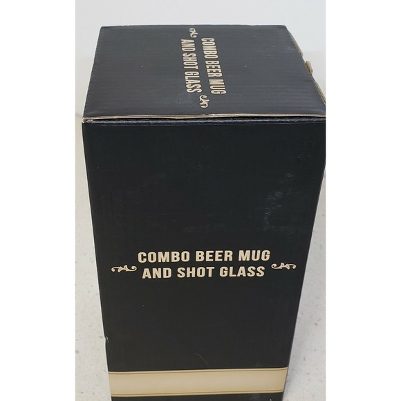 CHILL BEER MUGS & Shot glass Durable 16 fl.oz & 2 Shots  FREEZABLE Mug - Picture 8 of 8